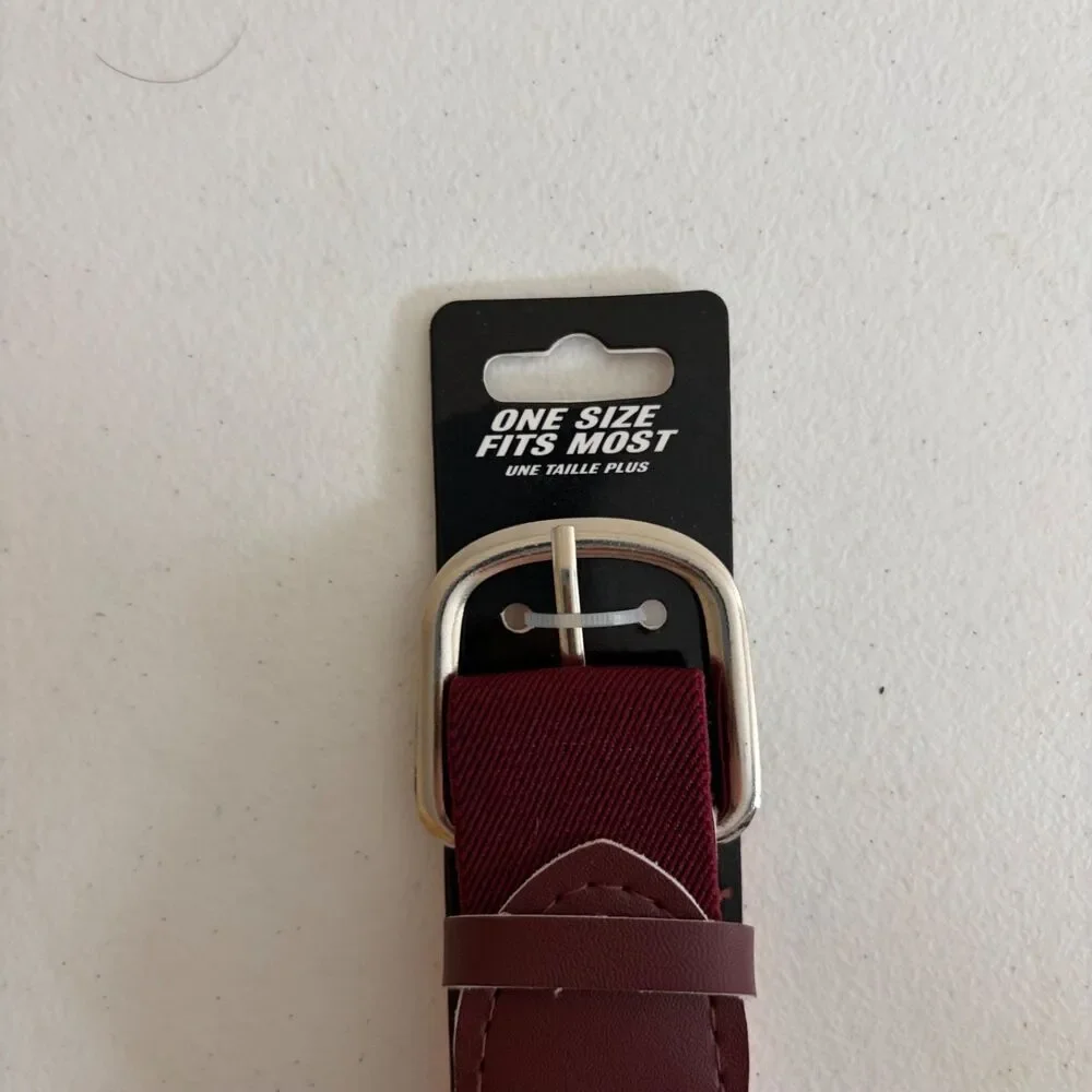 Rawlings Baseball Belt Maroon Adjustable Elastic 18